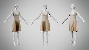 Dress 21 Grullo 3D