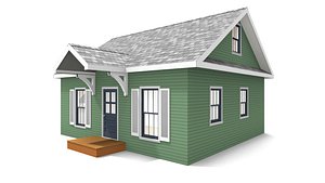 bungalow house 3D model