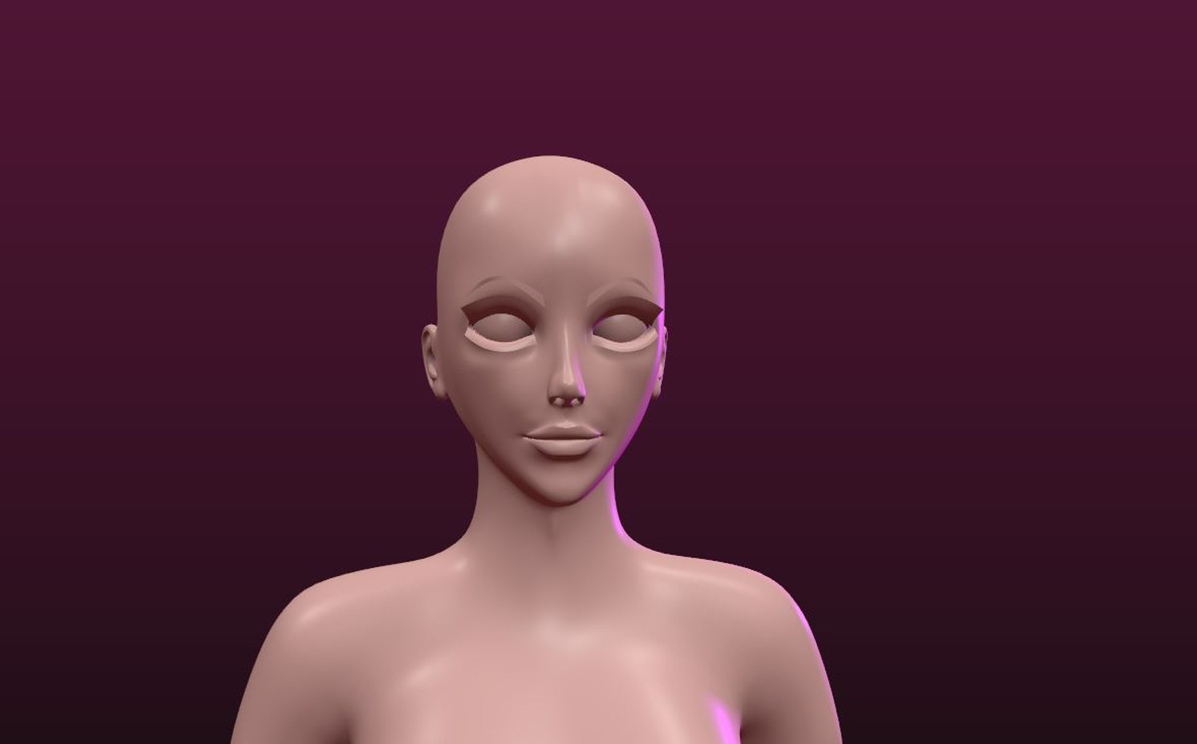 Female Base Mesh 3d Model 