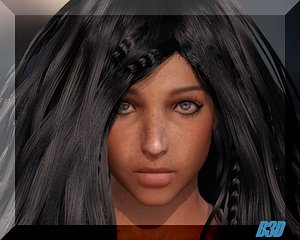 sofia woman dress 3d model