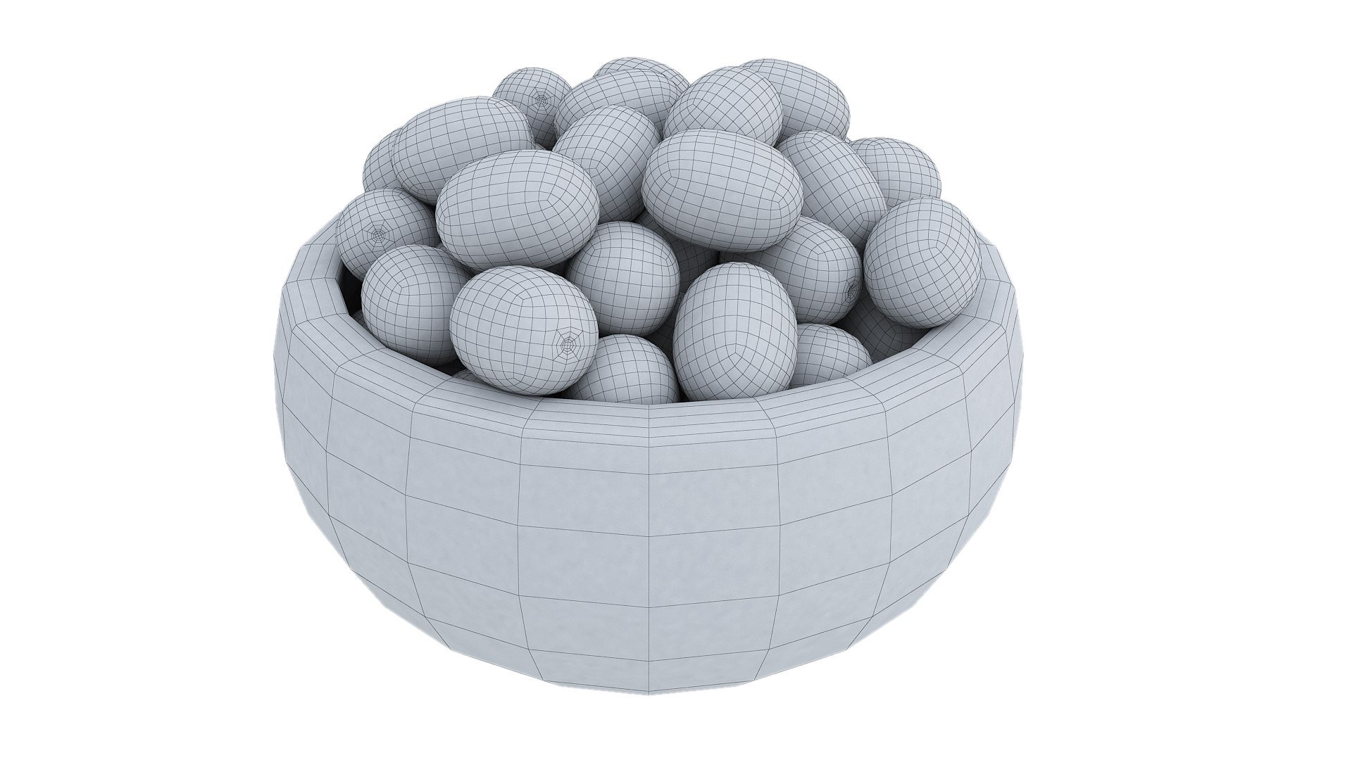 Berry Bowls 4 3D - TurboSquid 2450396