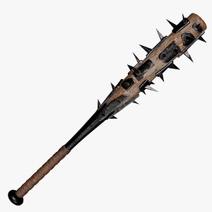 Baseball Bat Weapon - Metal 1 3D