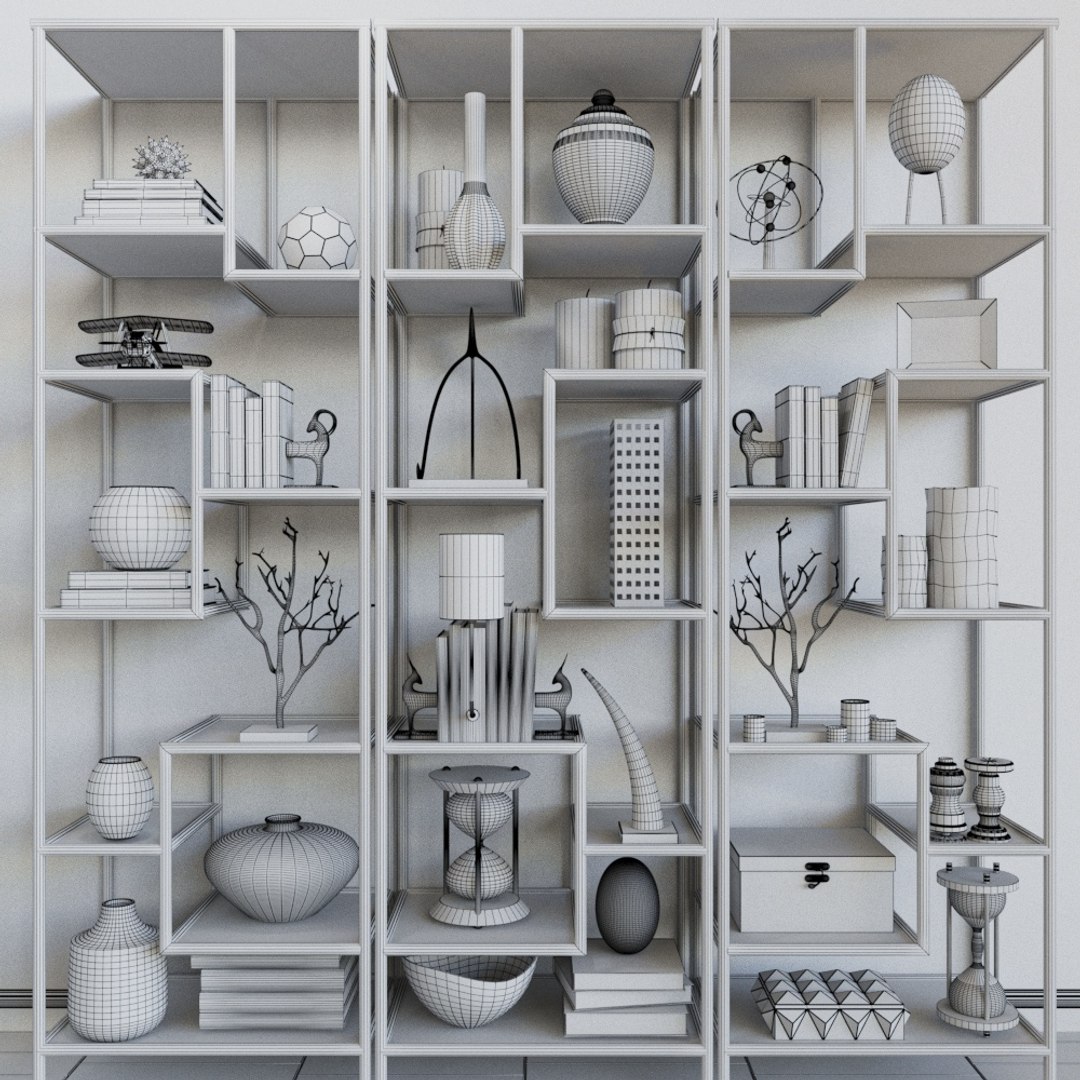 3D rack decor model - TurboSquid 1223051