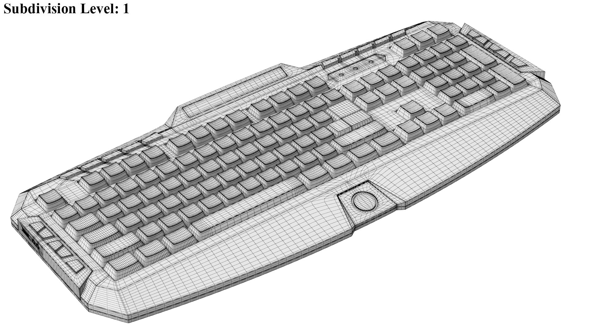 Detailed Gaming Keyboard And Mouse 3D Model TurboSquid 2301075