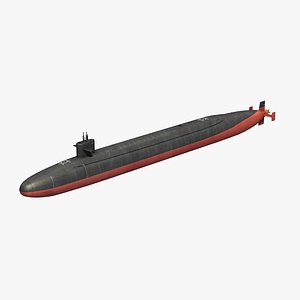 ohio class submarine 3D model