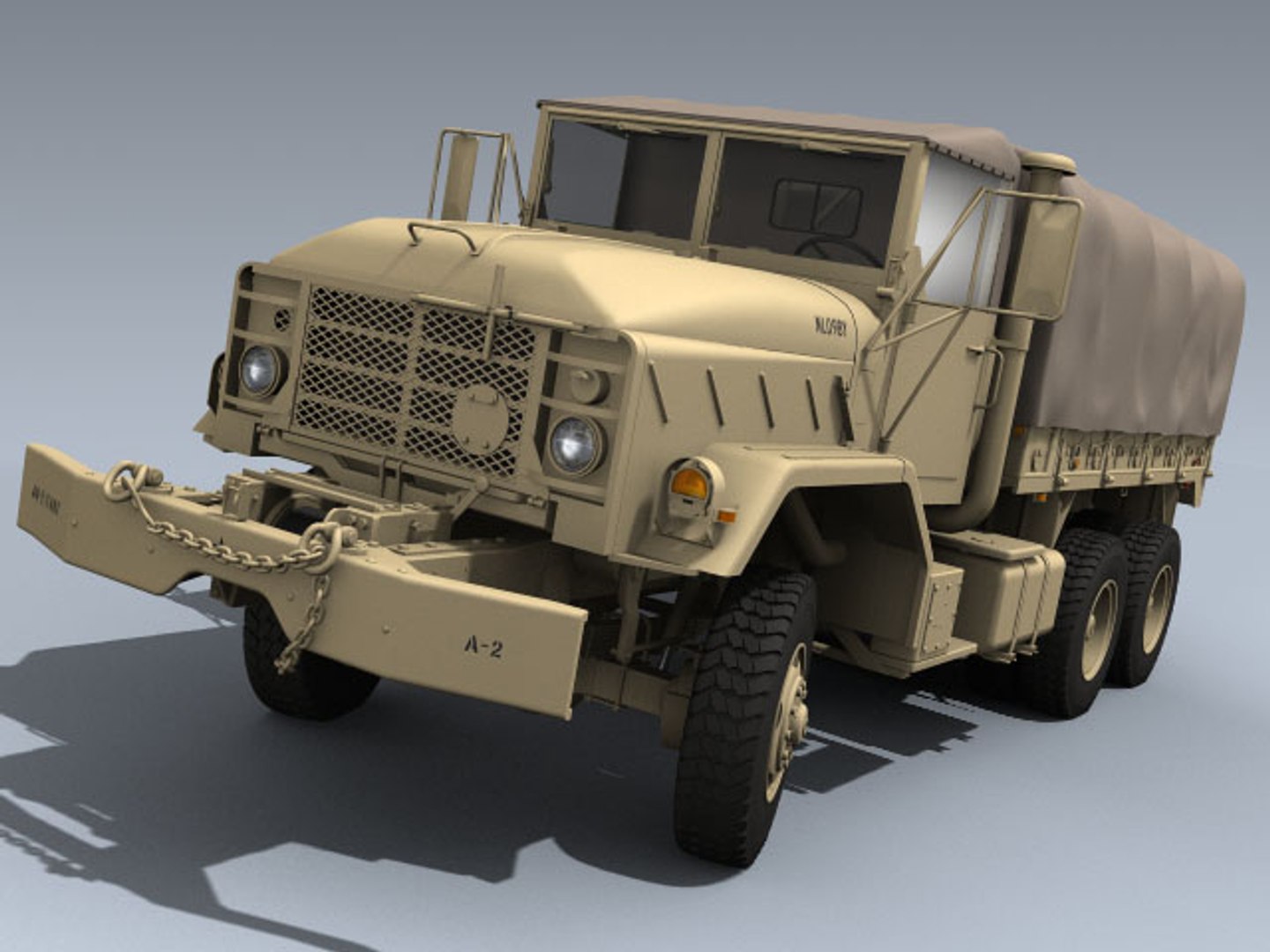 Army M925 Desert 3d Model