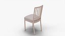 Modern Wooden Dining Chair for Kitchen - Living Room and Restaurant Interior 3D Model