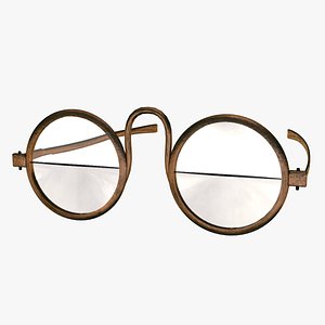 Ben Franklin Round Glasses 3D