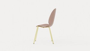 Beetle Chair Conic Base Brass Powder Pink