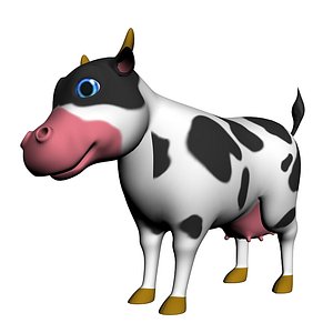 3ds max cartoon cows