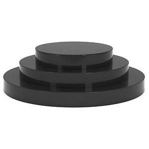Round stage black podium for award ceremony
