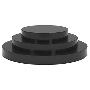 Round stage black podium for award ceremony