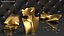 Necklace Display Bust Golden