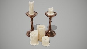 candles pbr 3D model