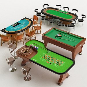 3d casino poker table