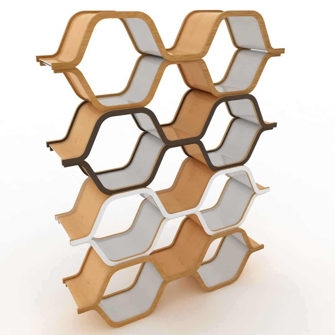honeycomb modular design 3d model