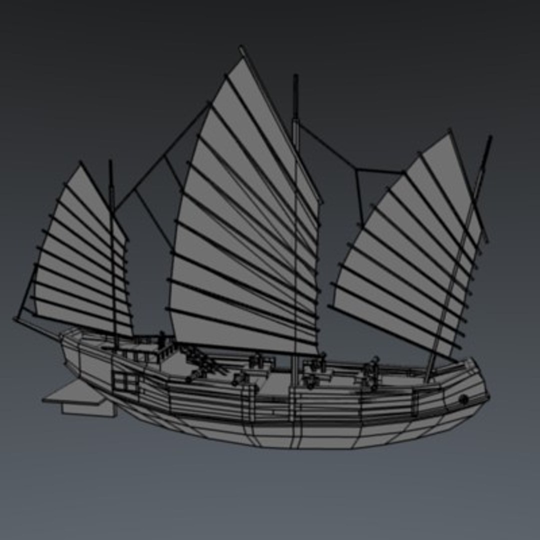3d chinese pirate ship
