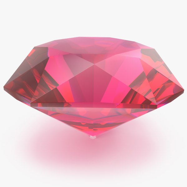 Asscher Cut Pink Topaz 3D model