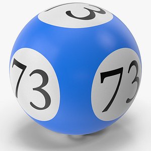 Bingo Ball 73 3D model