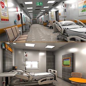 hospital room 3D model