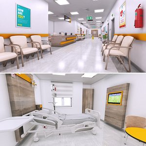 hospital room 3D model
