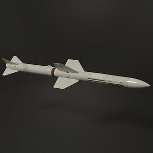 3D selenia aspide missile model