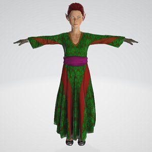 Female ELF Rigged