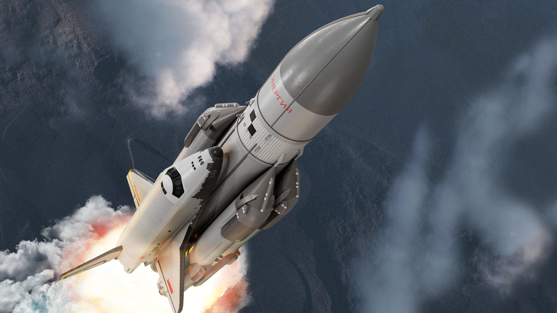 3D модель Космический самолет Буран и ракета Энергия - TurboSquid 1550380