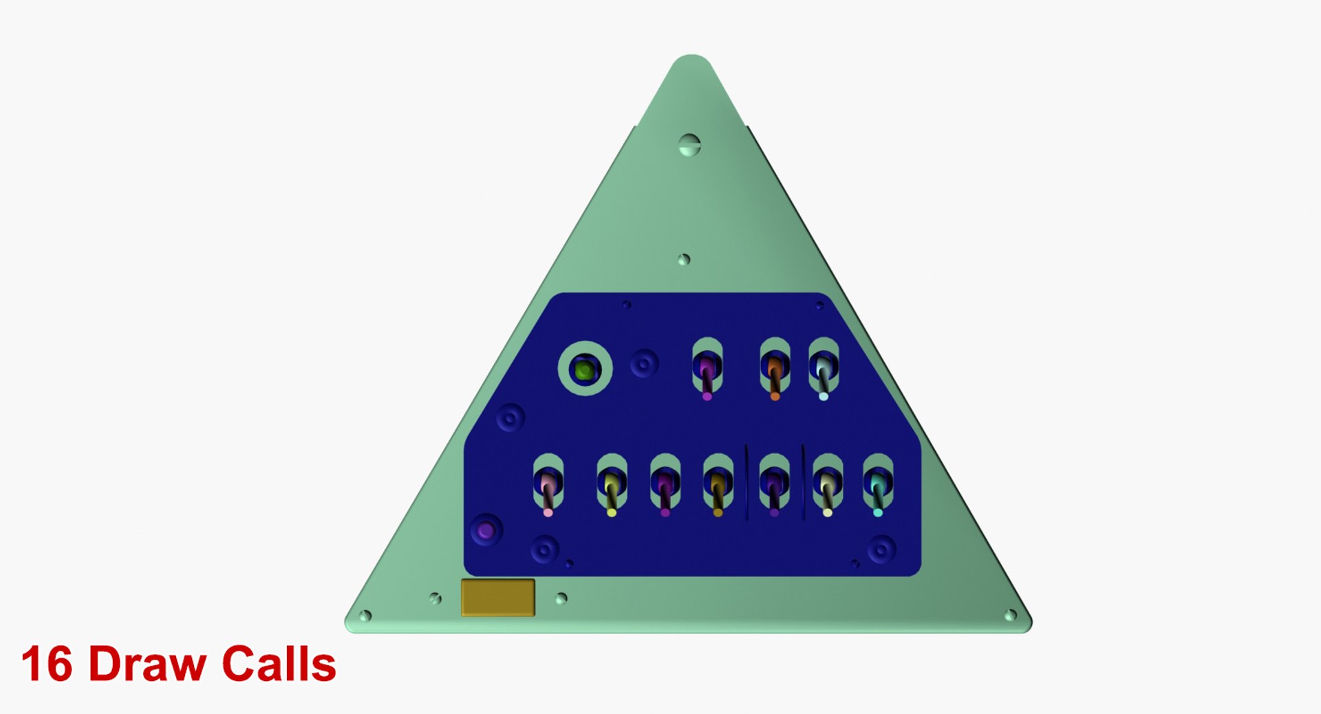 Right triangular panels board 3D model - TurboSquid 1362198