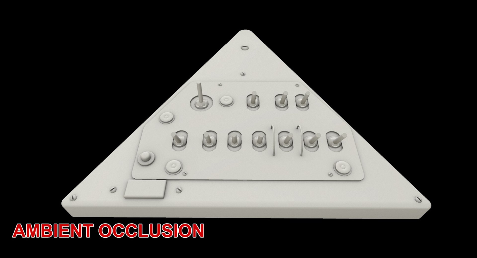 Right triangular panels board 3D model - TurboSquid 1362198