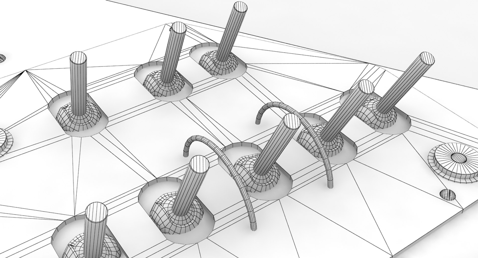 Right triangular panels board 3D model - TurboSquid 1362198