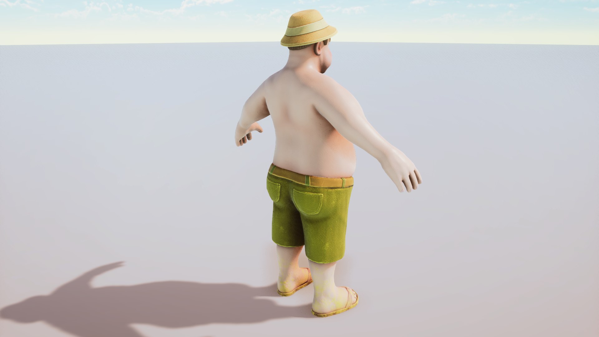 3D Model Stylized Character Tourist Rigged With Shape Keys Extra ...