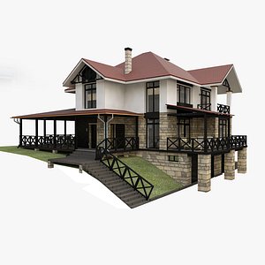 individual house 3D model