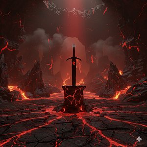 3D Legendary Dragon Light Sword Valdrin - 6 Elemental Skins PBR