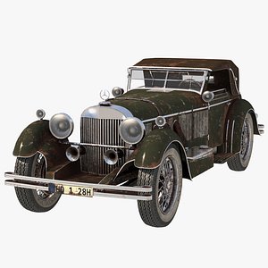 old mobile mercedes 3D