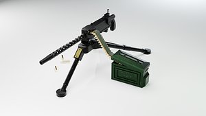 Machine gun 3D model