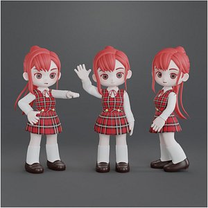 Chibi Japanese High School Girl 01
