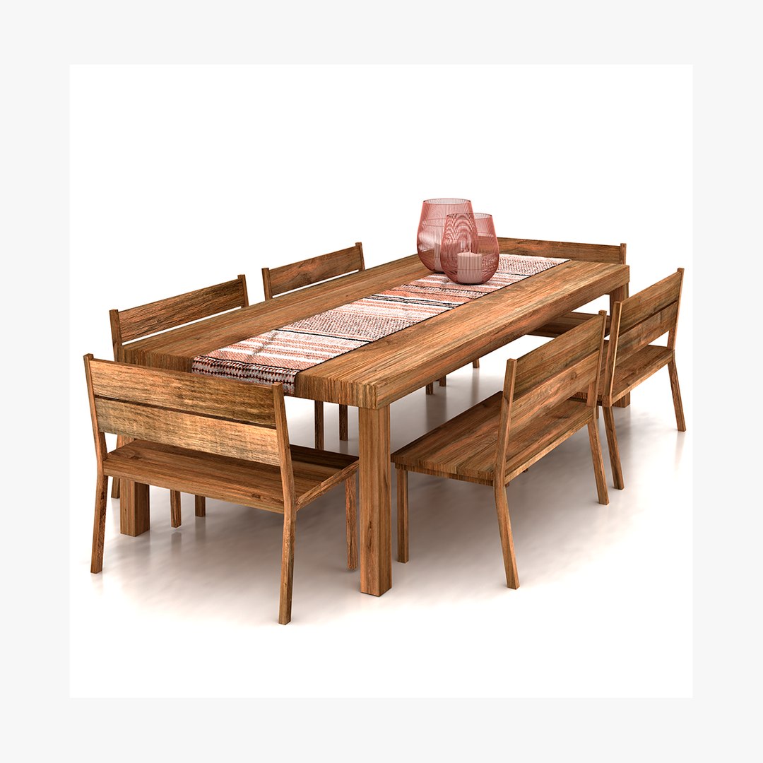 Dining Table Model - TurboSquid 1856700