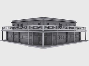 3d model old west saloon