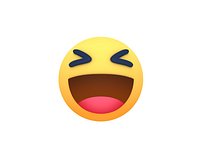 Animated Facebook Haha Reaction Button