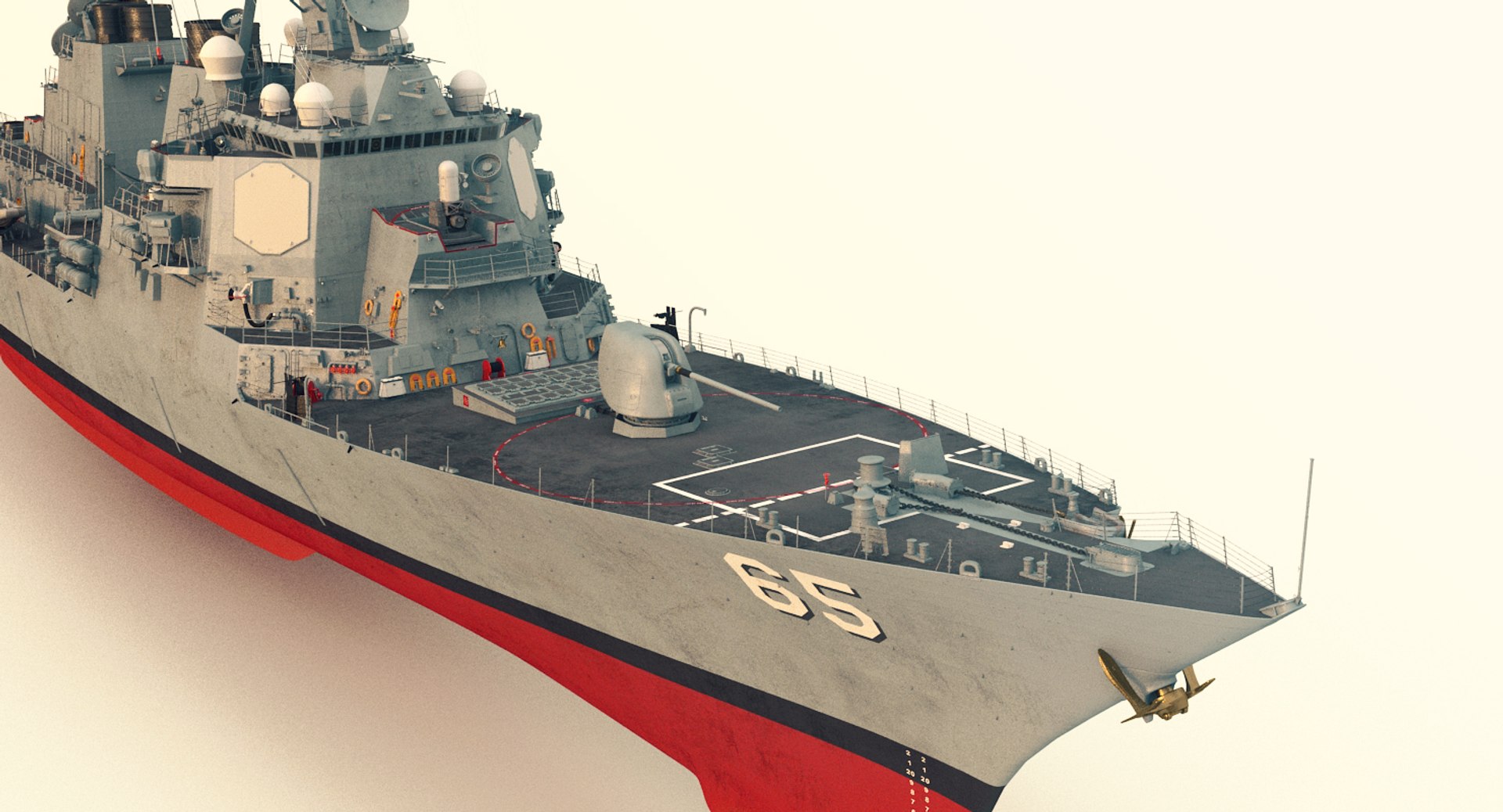 3d Uss Benfold Ddg - Turbosquid 1407064