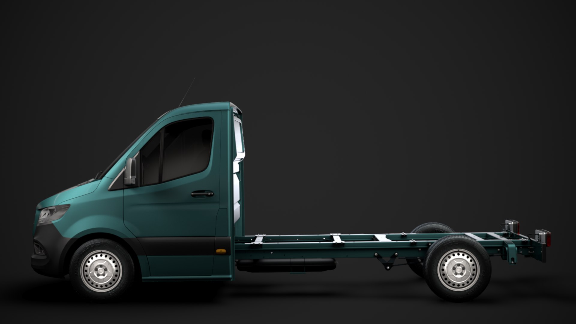 3D mercedes sprinter chassis single - TurboSquid 1454397