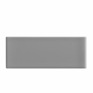 3D wall hung rectangle shape