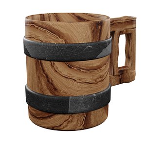 3D Wooden Mug