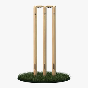cricket wicket 3D model
