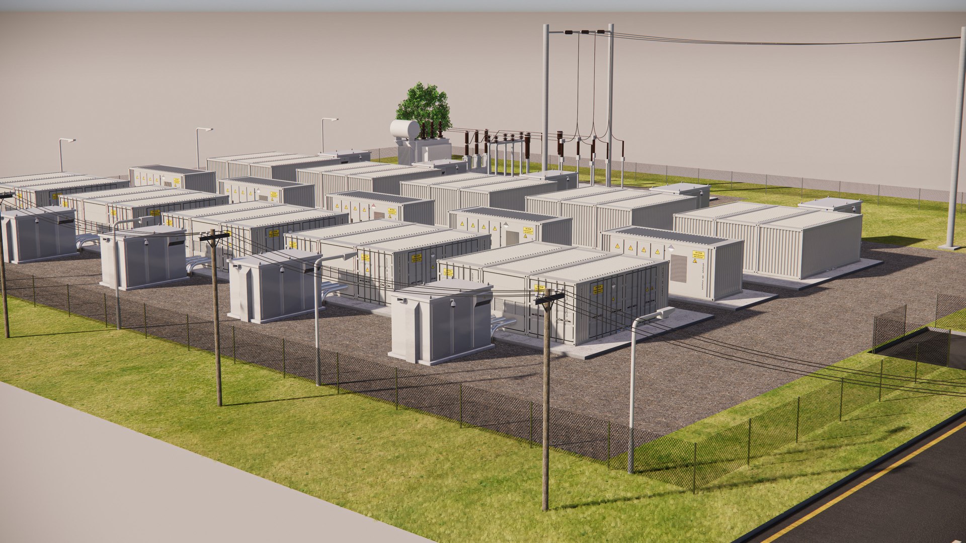Battery Storage Park 3D model https://p.turbosquid.com/ts-thumb/Xh/VvjwuF/02/batterystoragepark2/jpg/1765877264/1920x1080/fit_q87/619b704a2cfd1e2f4dec4b7f5a02f83860d3c2bc/batterystoragepark2.jpg