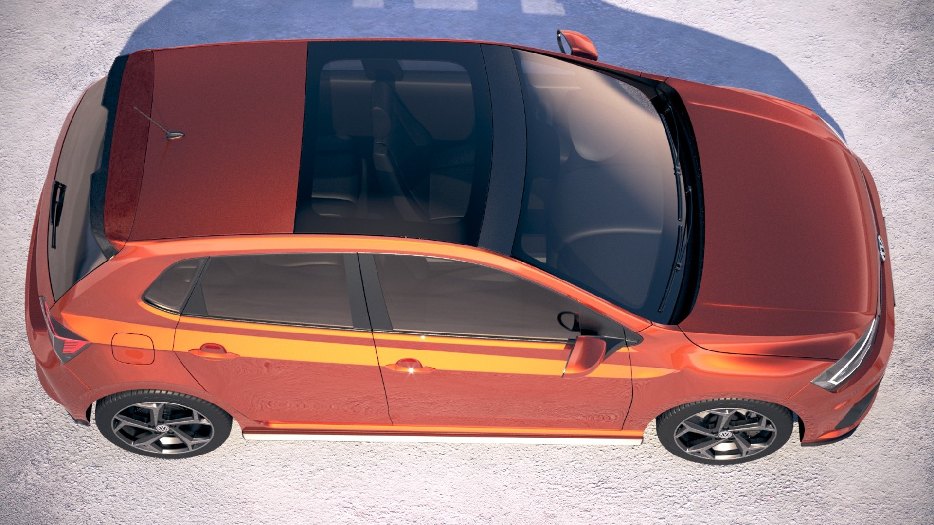 Volkswagen Polo R-line 3D Model - TurboSquid 1208569