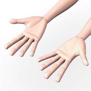 3D cartoon hand