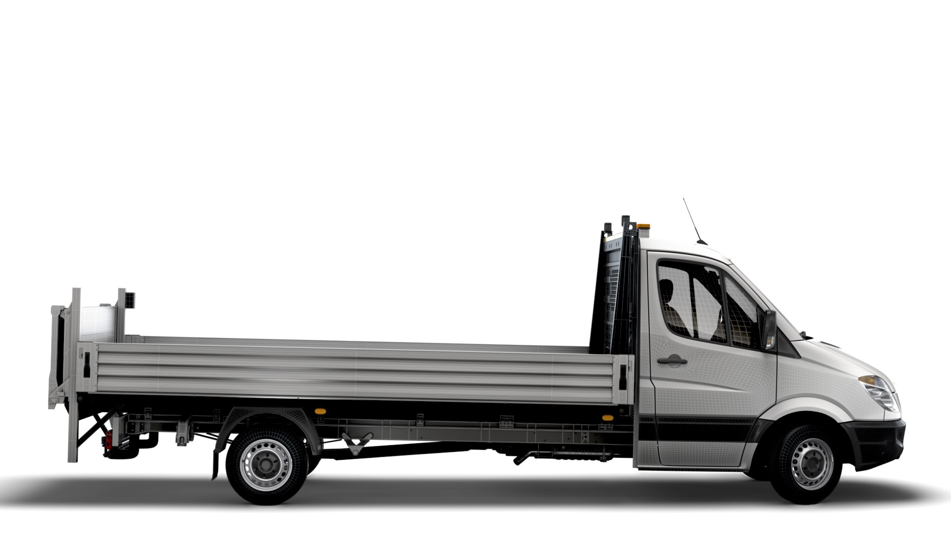 DodgeSprinterDropsideTailLift2009 3D - TurboSquid 2061210