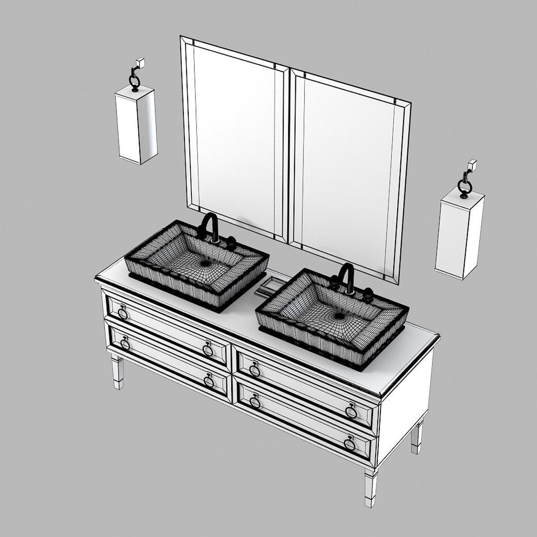 Oasis Luxury Bathroom Furniture 3d Model